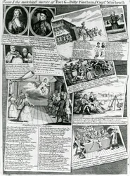 Stage Medley reprezentujący uprzejmy gust miasta i niezrównane zasługi poety G., Polly Peachum i Captain Macheatha, ok. 1728