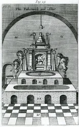 Tabernakulum i Ołtarz (rycina)