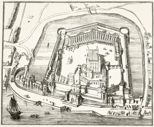Tower of London w XV wieku, z „The National and Domestic History of England” Williama Hickmana Smitha Aubreya (1858-1916) opublikowanej w Londynie ok. 1890 r.