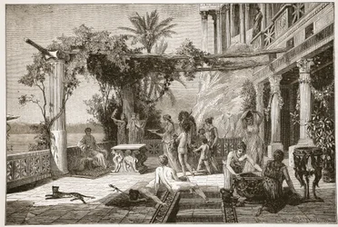 Tyberiusz w Capreae (litografia)