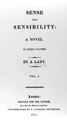 Strona tytułowa do Rozważnej i romantycznej Jane Austen, pierwsze wydanie, 1811