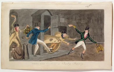 Tom i Bob łapiący drzemkę Charleya, 1821 (akwatinta)