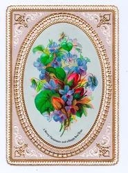 Wiktoriańska kartka bożonarodzeniowa, ok.1880