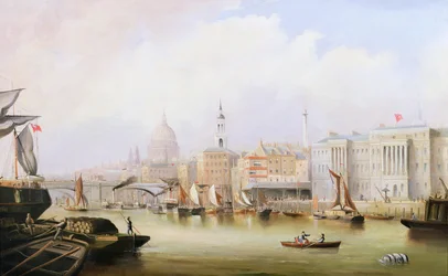 Zobacz Tamizę z Blackfriars i katedrą St. Pauls Beyond