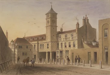 Widok Bridge House w Bridge Yard, Tooley Street, 1846 (wc na papierze)