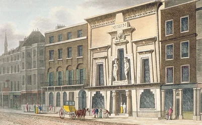 Widok na Muzeum Bullocks, Piccadilly, 1815