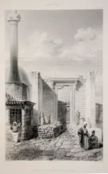 Widok na Świątynię Augusta, wyd. Litografia z 1863 roku.