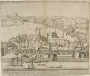 Wozy ze skarbami wwożone do Tower of London, 1744