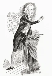 William Pitt Młodszy przemawiający w Izbie Gmin