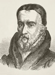 William Tyndale, z książki „The National and Domestic History of England” Williama Hickmana Smitha Aubreya (1858-1916), wydanej w Londynie około 1890 roku