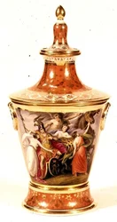 Wazon Worcester malowany przez Thomasa Baxtera, ok.1820