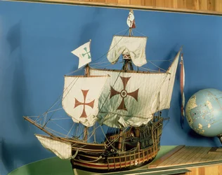 Model Santa Maria w skali 1:20 (drewno) (patrz także 260972)