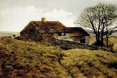 Dom na wrzosowisku niedaleko Haworth w Yorkshire