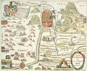 Terra Moriath Sive Solymarum Ager Suburbanus (kolor grawerowany)