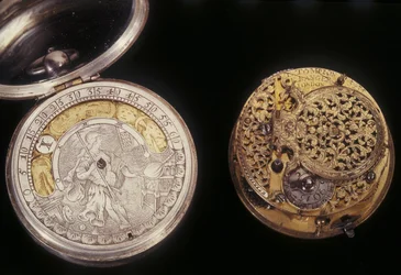 Dwa zegarki kieszonkowe, c.1660 i c.1705 (metalowe)