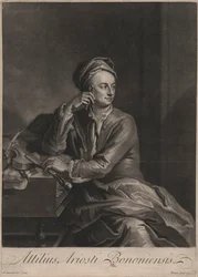 Attilus Ariosti Bononiensis, rytowany przez Johna Simona (1675-1751), 1719 (mezzotinta)