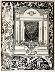 strona "Judah". zbiór ballad nieżydowskiego poety Börriesa von Münchhausena z 1900 r.