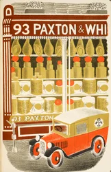 Cheesemonger, ilustracja z „High Street” J.M. Richardsa, wydrukowana przez Curwen Press, wyd. przez Życie na wsi, 1938