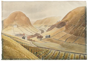 Stooks i farmy kukurydziane — Hill Farm, Capel-y ffin, Walia, 1938