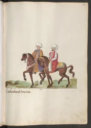 Mieszczanie Konstantynopola na koniach