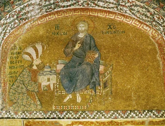 Chrystus na tronie