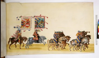 Cała strona: detal z Procesji Triumfalnej, ok. 1550-1600 r.