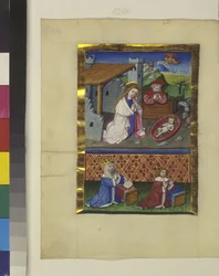 Cała strona: miniatura, ok. 1464 r. (malarstwo temperowe)