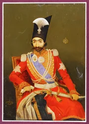 Nasser-al-Din Shah, król Persji z dynastii Qajar ...