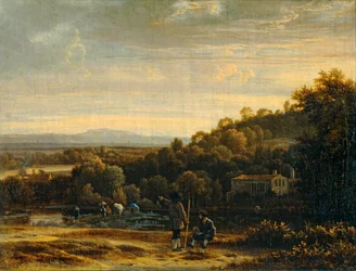 Paysage au gue - Krajobraz z brodem ...