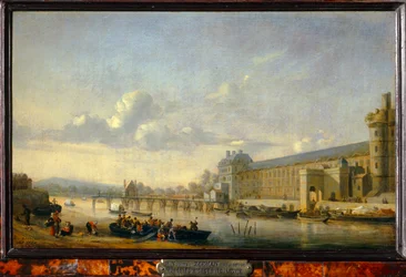 Widok na Sekwanę z południową fasadą Grande Galerie du Louvre