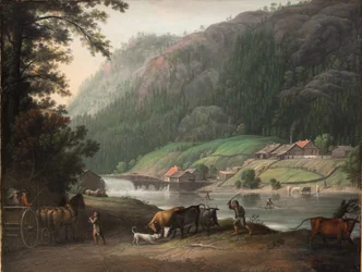 Tistedalen niedaleko Frederikshald w Norwegii