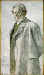 Poeta Henrik Ibsen (obraz na płótnie)