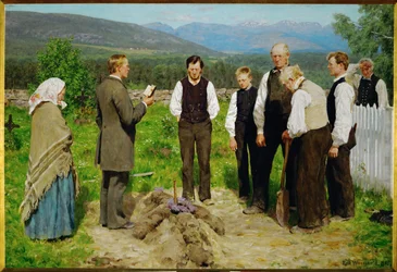 Pogrzeb. 1885 (obraz na płótnie)