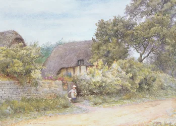 Domek w Gloucestershire (akwarela na papierze)