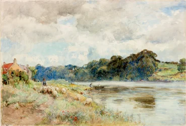 Na kokiecie, ok. 1902 (akwarela)