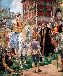 Królowa Elżbieta Otwarcie Królewskiej Giełdy w 1570, c1920.