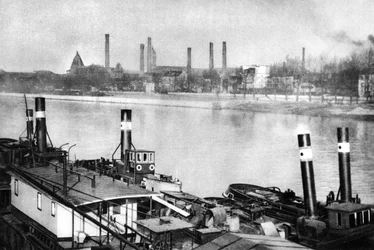 Sekwana i nabrzeża w Bercy, Paryż, 1931.
