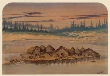 Wioska prehistoryczna, 1871