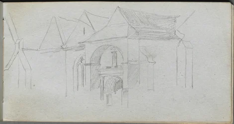Szkicownik, strona 22: Studium architektoniczne.