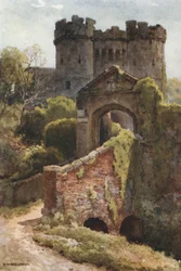 Zamek Carisbrooke (kolor lito)