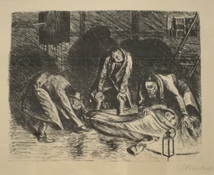"Biedny kuzyn", autor: Ernst Barlach, ok. 1917, Muzeum Sztuki w Honolulu, 13150