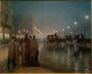 Hamburg, Jungfernstieg wieczorem