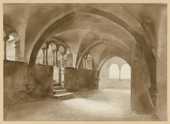 Romański krużganek w Santa Scholastica w Subiaco