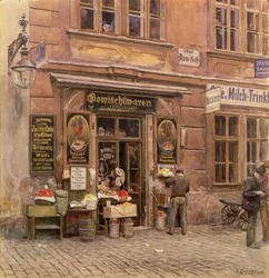Sklep wielobranżowy, Wiedeń, 1906
