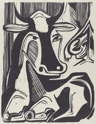 Duża krowa leżąca Grosse Liegende Kuh, 1929.