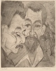 Dwie głowy chłopa, 1920.