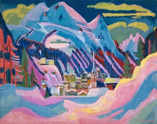 Davos zimą, 1923 r.