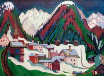 Wioska Monstein w pobliżu Davos
