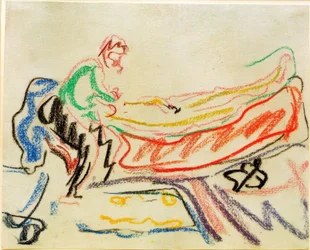 Para na kanapie (Erich Heckel i model)