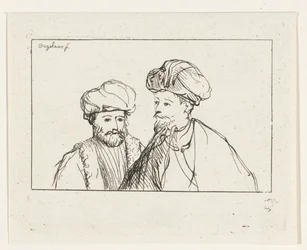 Portret dwóch mężczyzn w turbanach